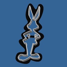 bugs bunny cookie cutter casa 3d print model - Mito3D