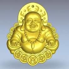 buhha art stl zbrush artcam jewelry buddha cnc 3d print model - Mito3D