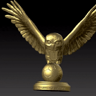 buho 39 universitè Chili chuncho los bas futbol escultura 3d print model - Mito3D