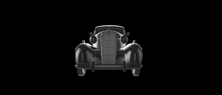 buick coupe 1936 auto car cars 3d print model - Mito3D