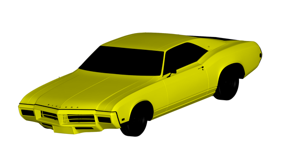 buick riviera 1969 3d print model - Mito3D