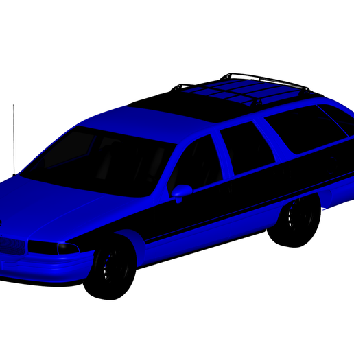 buick roadmaster wagon 3D print model - Mito3D