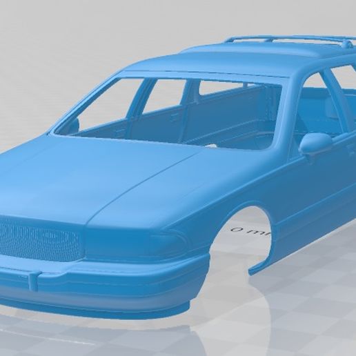 Buick yol sorumlusu vagon 1991 yazdırılabilir vücut araba yuva ölçülü Tamiya rc miniz radyo kontrol hobi 1 24 28 32 18 tarayıcı 3D print model - Mito3D