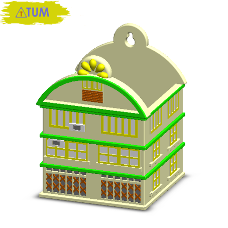buiding fashion gift tool box house hanging vintage tum cults 3D print model - Mito3D