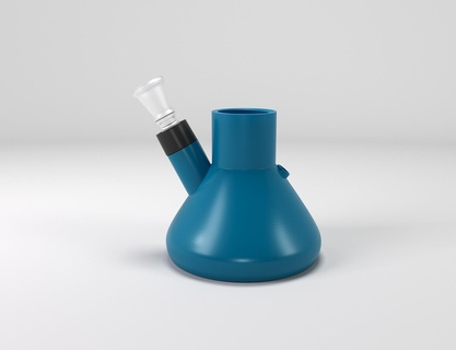 costruire personalizzato bong base Fumo erba acqua tubo marijuana ganja 3d print model - Mito3D