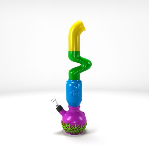 build custom bong - percolator gadget smoke weed water pipe marijuana ganja bongo pecolator hookan 3D print model - Mito3D