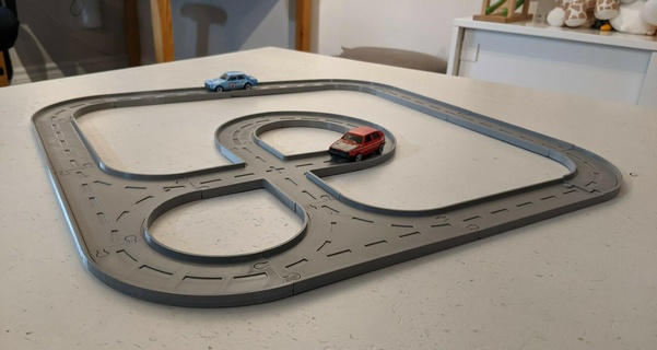 build play track 1 65 diecast cars toys hotwheels diecast brio train track building tabletop  3d print model - Mito3D