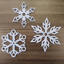 build your own snowflake home decor winter kwanzaa holiday hannukah christmas 3d print model - Mito3D