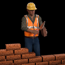 builder man 2 construtor construction builders mechanicalcontractors civil engineer 3d print model - Mito3D