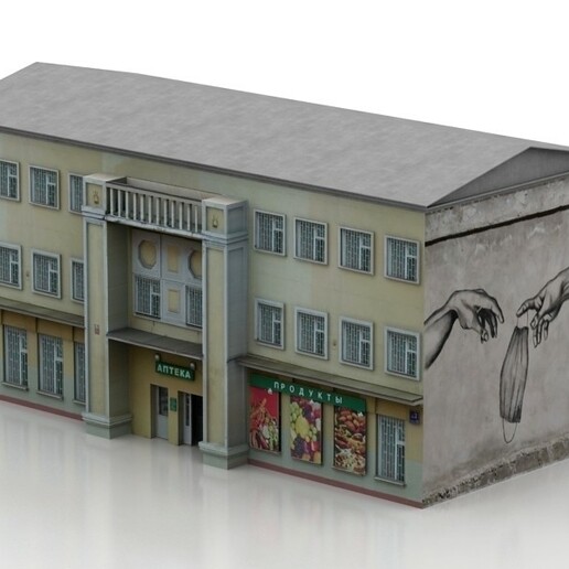 bâtiment construction 3D print model - Mito3D