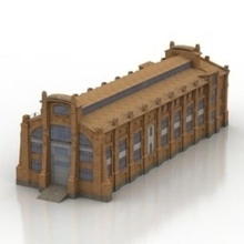 bâtiment construction Puissance gare 3d print model - Mito3D