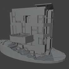 bina mimarlık manzara 3d print model - Mito3D