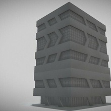 bâtiment ville gratte ciel 3d print model - Mito3D