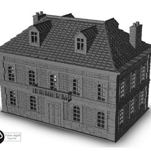 edificio 15 warhammer età sigmar bullone azione fiamme guerra scenario terreno gioco moderno architettura Casa miniature figure sbarcare prigione 3d print model - Mito3D