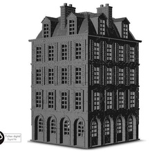 construção 16 martelo guerra sigmar parafuso açao chamas cenário terreno jogo moderno arquitetura casa miniaturas figuras jogos terra masmorra 3d print model - Mito3D