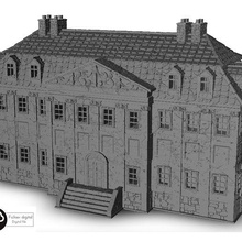 building 19 - warhammer age sigmar bolt action flames war scenery terrain wargame modern architecture house thumbnails figures game land dungeon fantasy games accessories 3d print model - Mito3D