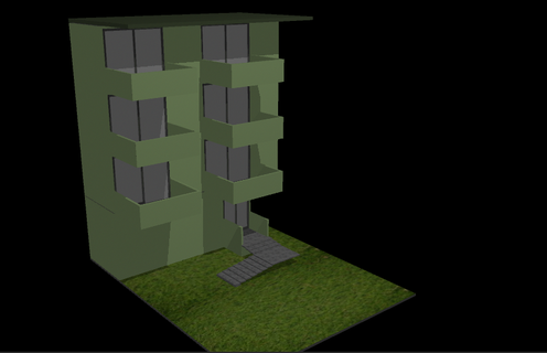 Gebäude 2 3d print model - Mito3D