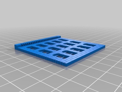 building 5x3 door customized buildings structures 3d print model - Mito3D