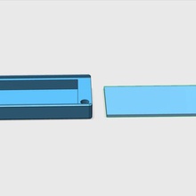 building badge replacement box home block flats repair key ring 3d print model - Mito3D