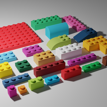 building bricks 3d print model - Mito3D