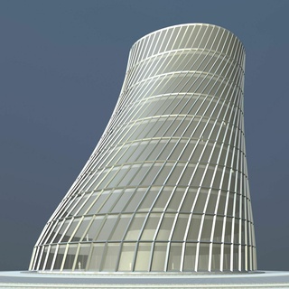 bâtiment concept 2301 paramétrique ingénierie architecture courbe forme libre construction Bureau gratte ciel haute augmenter ville métro 3d print model - Mito3D