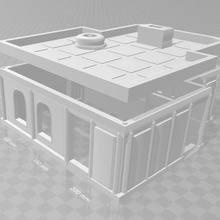 genel küçük bina iki polis mimarlık yapılar binalar zombicide legion arazi 1 48 3d print model - Mito3D