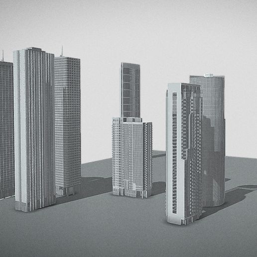 buildings architecture building city skyscraper 3D print model - Mito3D