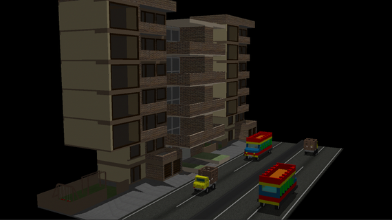 buildings buildings  3d print model - Mito3D