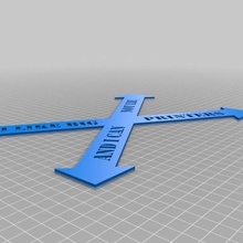 piastra costruzione frecce attrezzo freccia grande design divertente cartello tevo 3d stampante tarantola stampa 3d print model - Mito3D