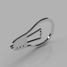lampadina orecchini gioielli 3d print model - Mito3D