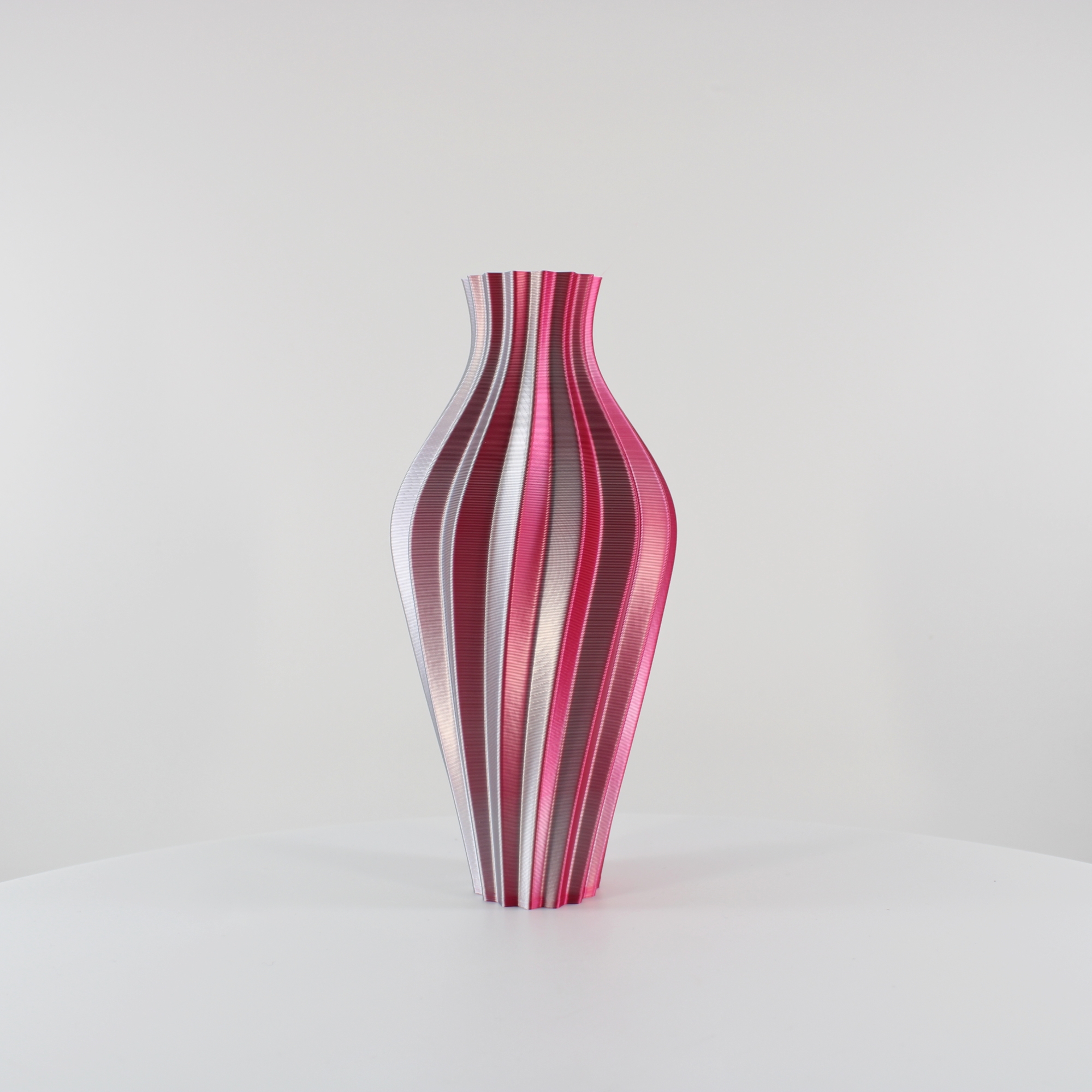 ampoule vase fleurs décor slimprint fleur grand décoratif élégant moderne table bureau étagère mode 3D print model - Mito3D