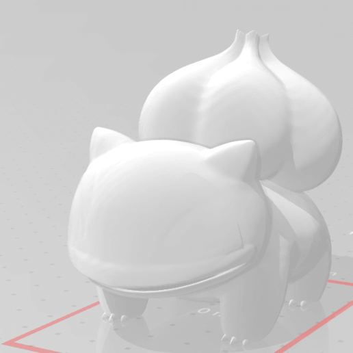 bulbasaur art pokemon fushigidane 3D print model - Mito3D