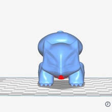 bulbasaur heykelcik stl dosyası masası sanat masa oyuncağı anime pokemon 3d print model - Mito3D