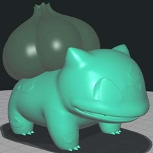 bulbasaur doble extrusión remezclar pokemon cifras go juguete toy_game_accessories 3d print model - Mito3D