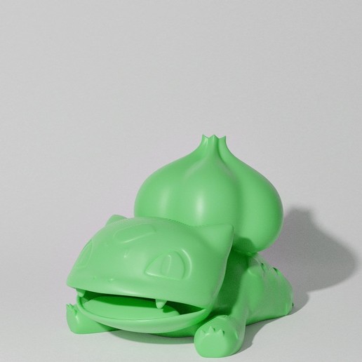 bulbasaur sdraiato parte bulbasaurpack evopack leggere la descrizione gioco kanto pokemon shadowbons 3dprintedpokemon ivysaur venusaur 3D print model - Mito3D