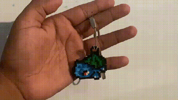 bulbasaur metapod & raticate pixel key chain pokemon pikachu ash rojo nintendo juegos videojuegos iniciales verde planta 3d print model - Mito3D