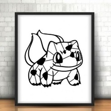 bulbasaur pokemon decorazione nessun supporto necessario casa muro creative 3d print model - Mito3D