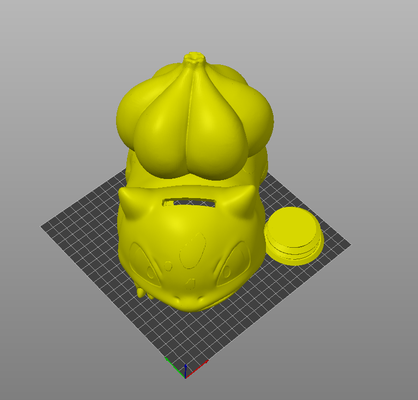 bulbasaur pokemon para kutu domuzcuk banka alcancia 3d print model - Mito3D