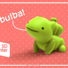 bulbasaur seudo art pokemon andare nintendo 3d print model - Mito3D