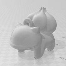bulbassaur chaveiro pok mon jogo pokemon geração 1 primeira starter venusaur ivysaur 3d print model - Mito3D