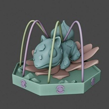 bulbizarre pokemon heykelcik 3d print model - Mito3D
