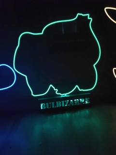 bulbizarre neon Bulbazaur pokemon Pikaçu sihirbaz 3d print model - Mito3D