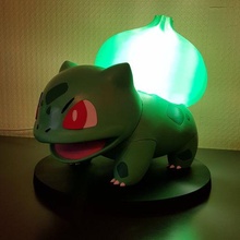 bulbous lamp led pokemon bulbizarre bulbasaur bisasam art deco decoration 3d print model - Mito3D