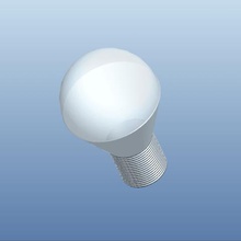 la lampadina casa luce lavoro bianco 3d print model - Mito3D