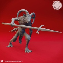 bulezau mesa miniatura juego 40k bestia criatura demonio dnd fantasía hombre cabra monstruo pionero ttrpg juguete 3d print model - Mito3D
