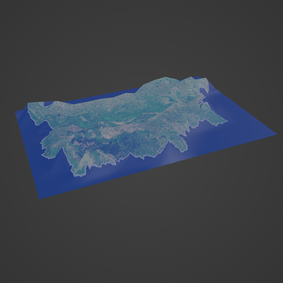 bulgaria map geographical terrain world earth city town topography cartography mountain island landscape satellite atlas nation country global 3d print model - Mito3D