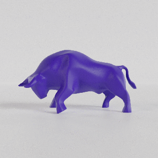 Boğa şekil hayvan Sanat heykel 3d print model - Mito3D