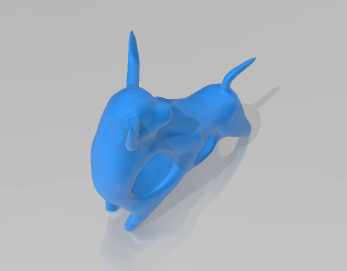 bull2 Boğa hayvan heykel seramik Seramik 3d print model - Mito3D