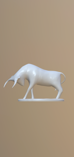 bull bulls lowpoly 3d print model - Mito3D
