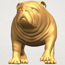 bull dog 01 various car chair tree table sofa character game exterior human interior people girl house miniatures figurines sculpture animal zoo mammal 3d print model - Mito3D